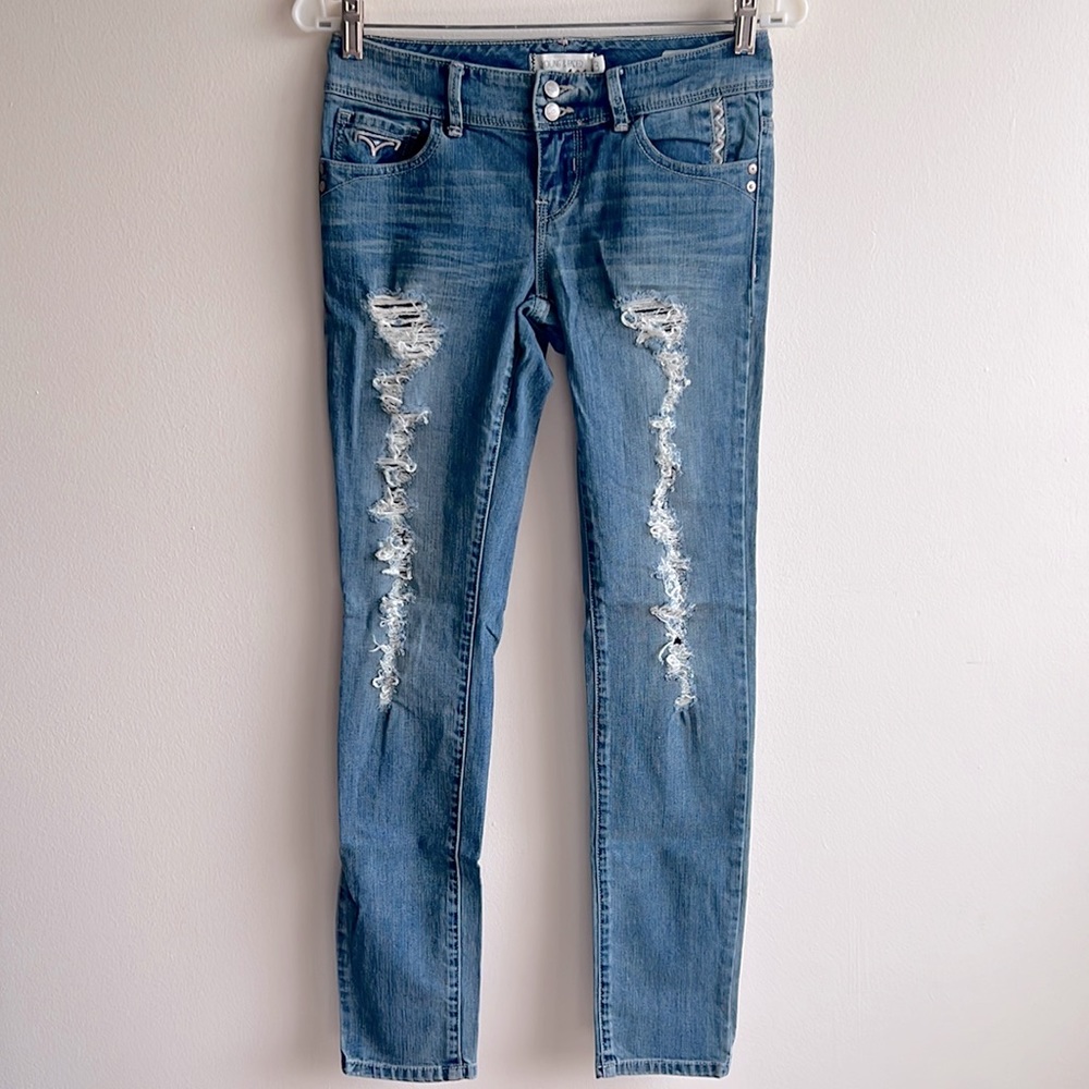 Pacsun Young & Faded Women’s Hipster Ripped Skinny Jeans Size 3
